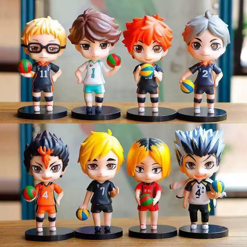 10CM Haikyuu Anime Nishinoya Yuu Hinata Shouyou Figure Suit Animation Model Toys Gifts Collection Decoration Ornaments PVC
