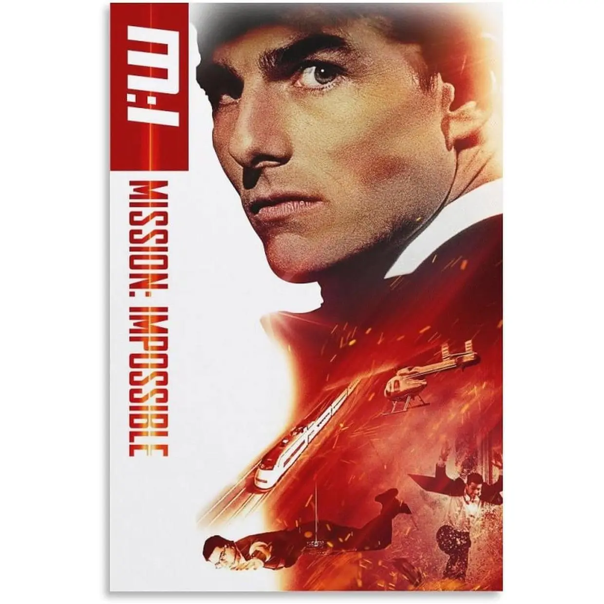 Wall Posters Mission Impossible Movie Poster Canvas Art Poster And Wall Art Picture Print Modern Family Bedroom Decor Posters 24x36inch(60x90cm)