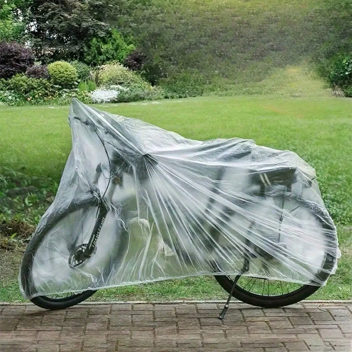 Universal Bicycle Cover, Transparent Waterproof Dustproof Sunscreen, Suitable for Mountain Bike, Road Bike, Electric Bike, 5/3/1 Pieces