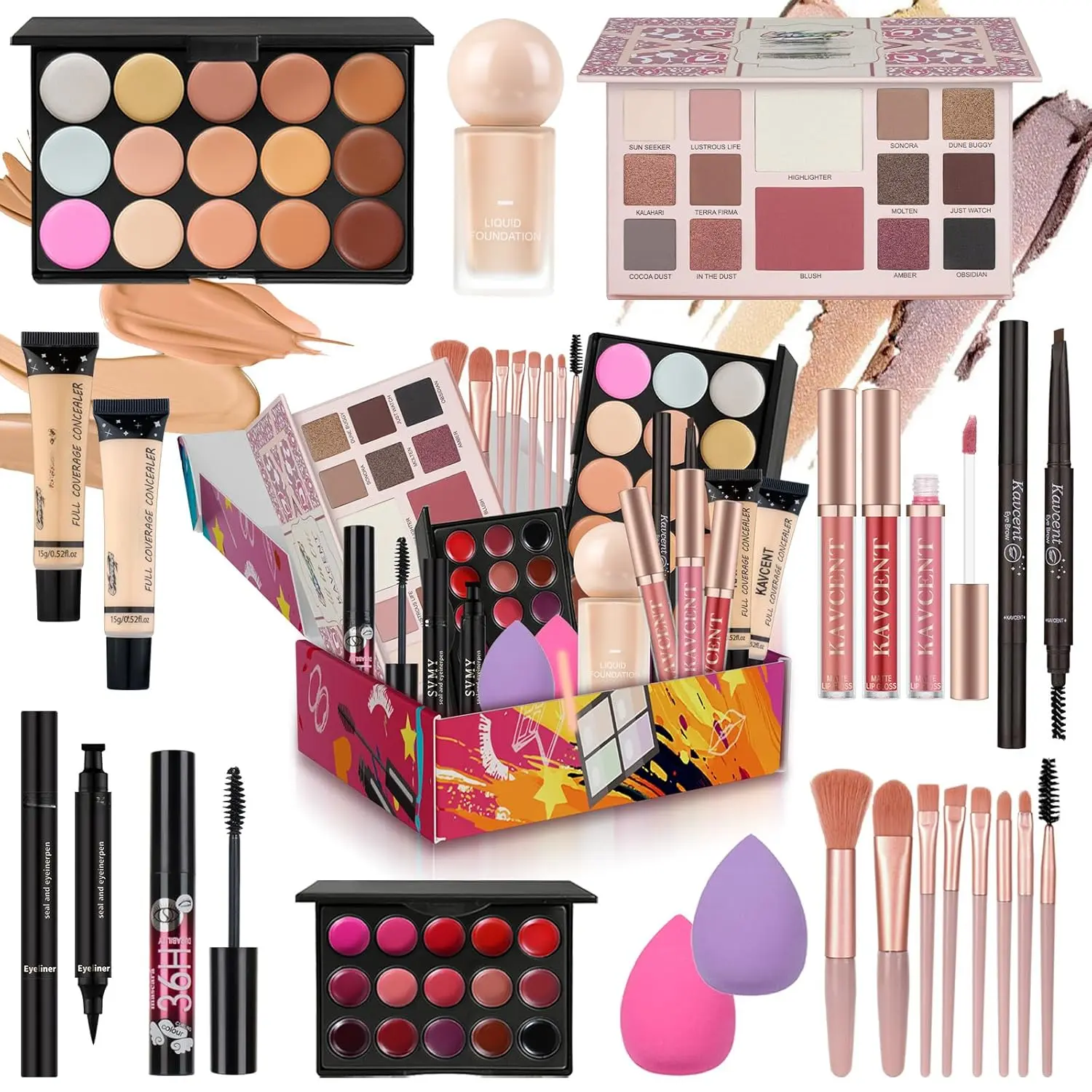 Makeup Kit  Women Teens full Kit Makeup set  Teens Teenagers 14-16 Eyeshadow Foundation Makeup Gift set  Women Makeup Kit  Teen Girls