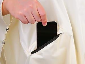 Hooded Rain Poncho for Adult with Pocket and Zipper, Waterproof Lightweight Raincoat for Men and Women