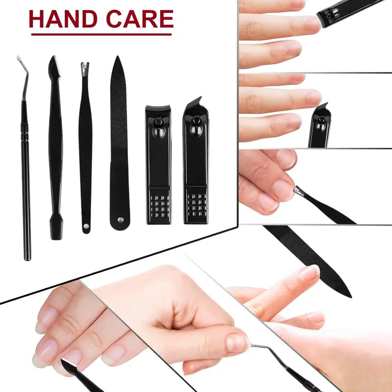 Premium 8-15-24-Piece Nail Clipper & Grooming Kit - Professional Manicure Pedicure Tools with Travel Case - Nail Supplies for Men - Ideal Mens Gifts, Birthday Gifts for Boyfriend, Daily Use