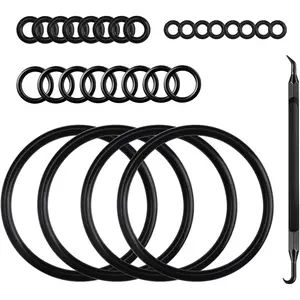 Homebrew Gasket Set, 28 Pieces Corny Kegging Sealing O-Ring Replacement Beer Soda Washer Kit for Cornelius Keg Lid Ball Lock Keg Post Dip Tube with O-Ring Removal Tool