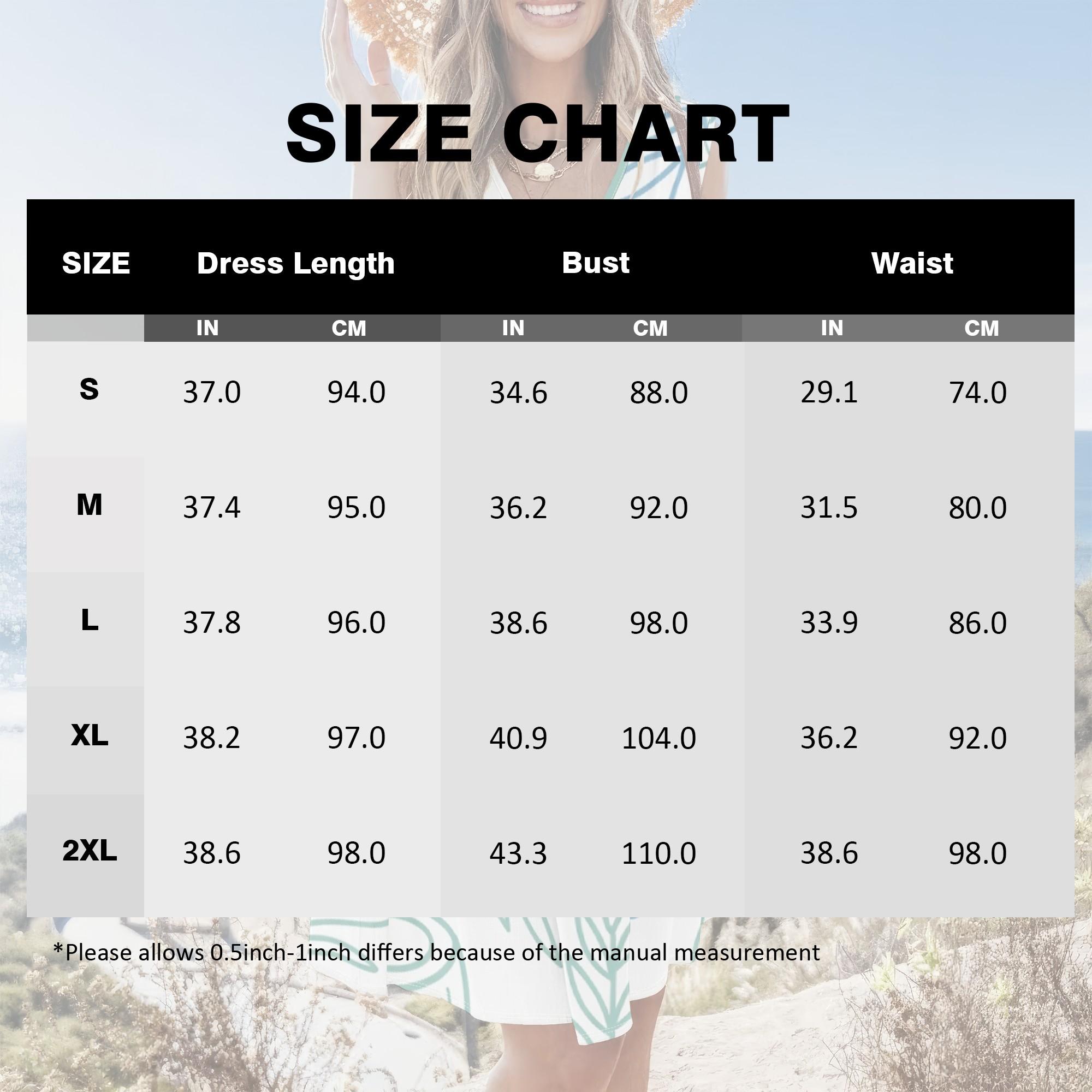 Women's Tropical Leaf Print Sleeveless V-Neck Dress Casual Summer Midi Dress