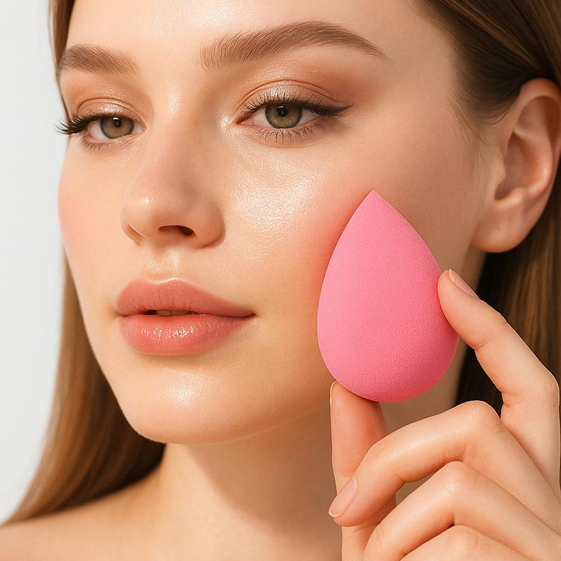6-piece set of teardrop-shaped makeup sponges,for powder, cream and liquid, super soft wonder beauty cosmetic