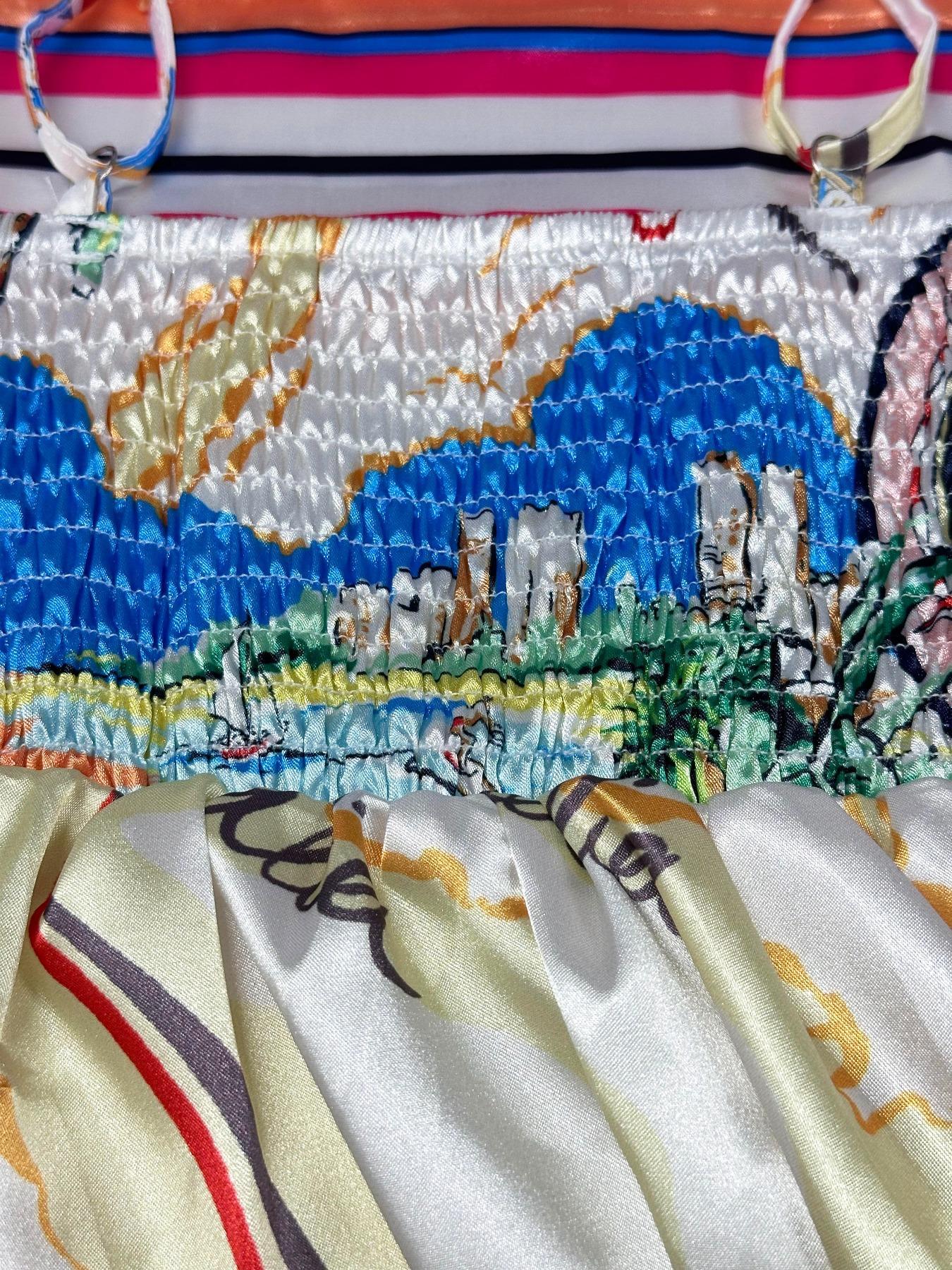 Women's All Over Print Cami Dress, Boho Casual Sleeveless Spaghetti Strap Dress for Beach Holiday Vacation, Ladies Spring & Fall Clothes