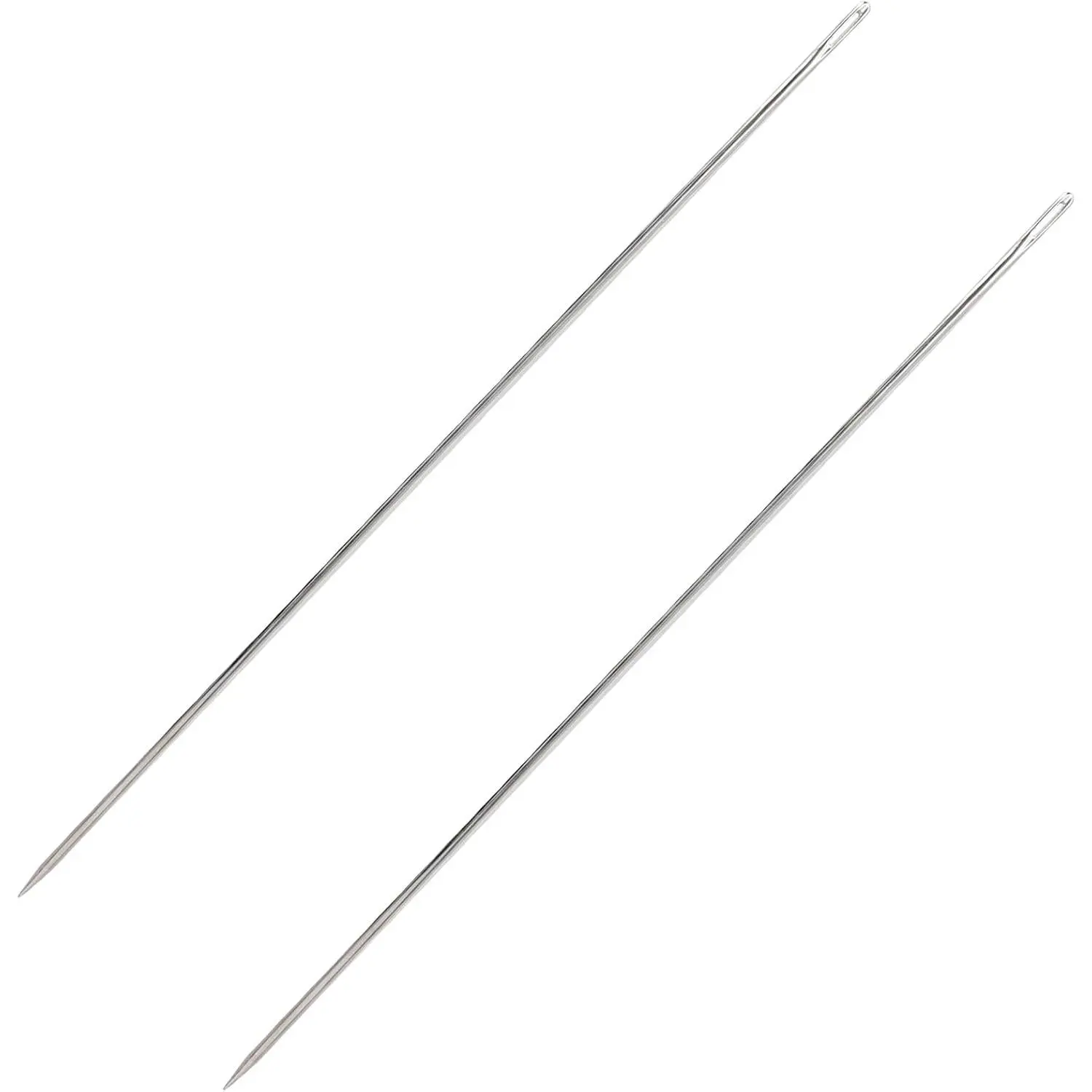 2 count Professional Upholstery , 12'' Long Sewing , Large Eye Hand Sewing , with  Storage Tube, for  Upholstery, Carpet, Leather, Canvas Repair Stitching