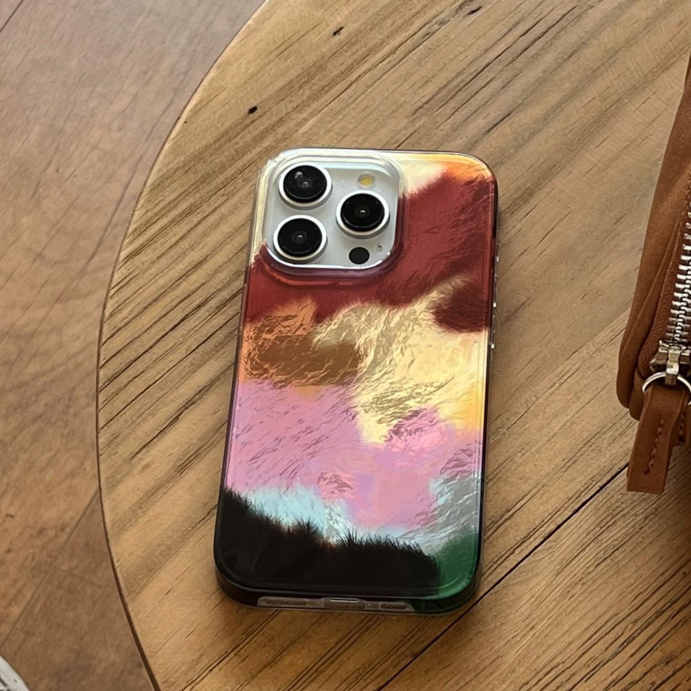 Abstract Marble Pattern Phone Case, Fashionable Phone Protective Cover, Phone Accessories Compatible with iPhone17 16 15 14 13 12 11Pro/Pro Max