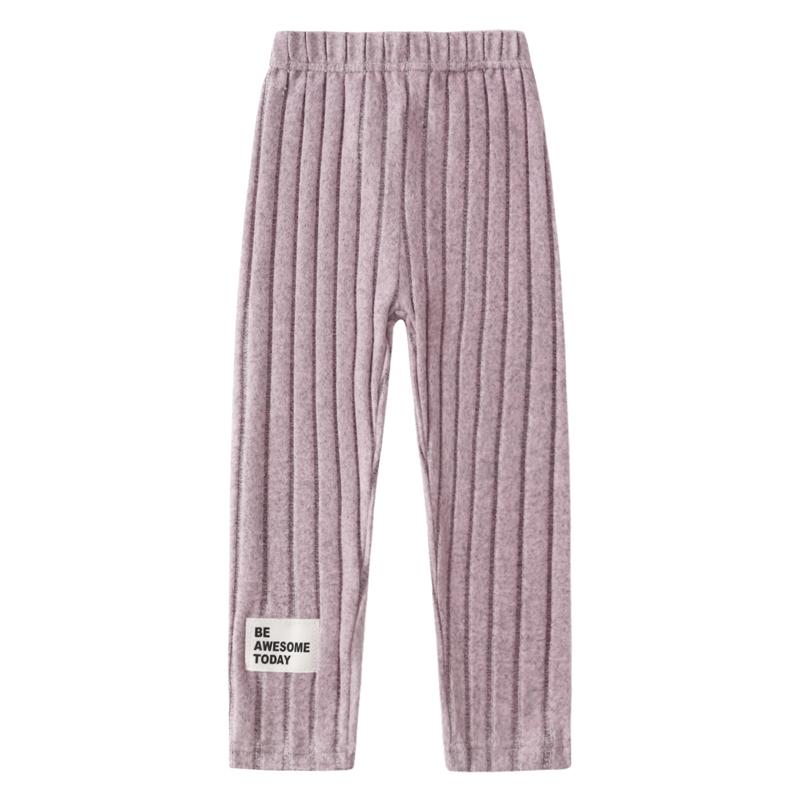 4-piece girls' autumn rib knit hooded pullover casual slim and comfortable trousers suit 3-12-year-old children's elegant skin-friendly simple knitted children's wear