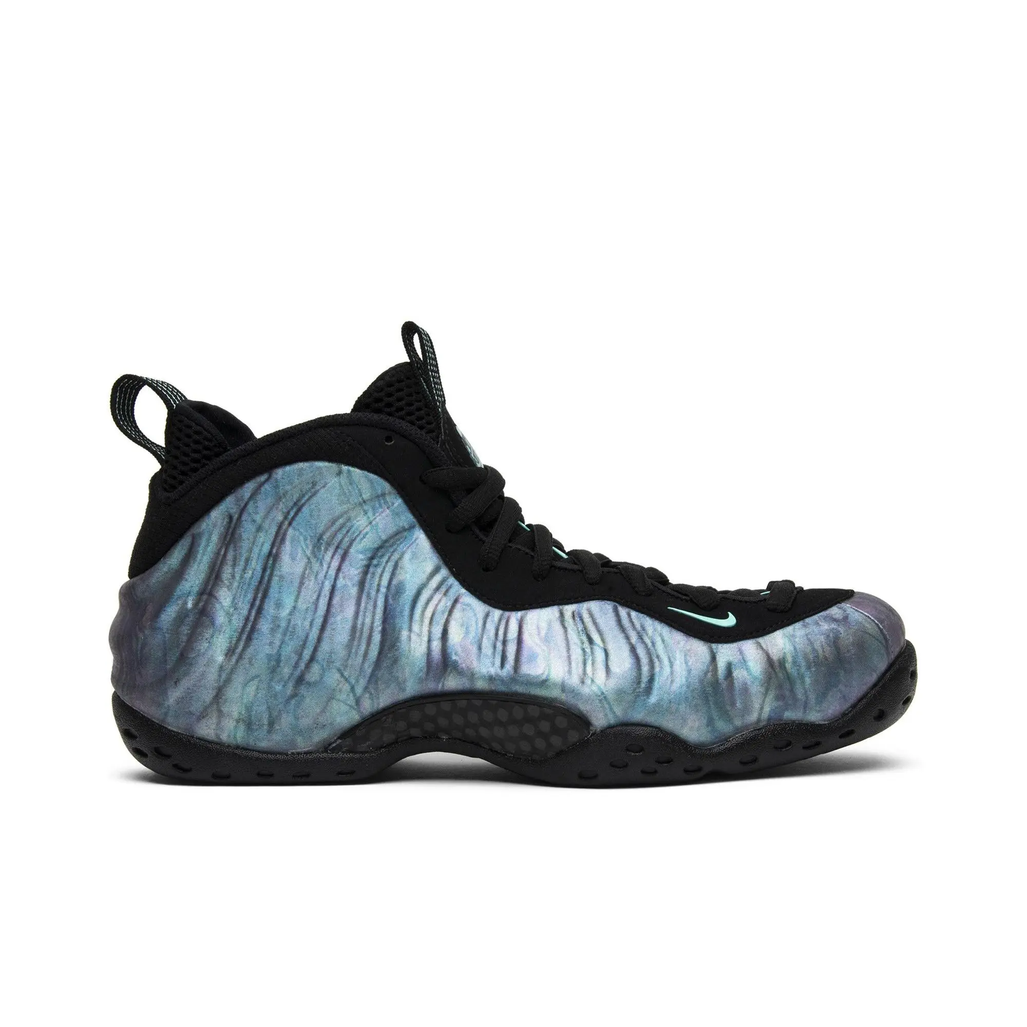 Nike Air Foamposite One Premium 'Abalone' (Unisex) Black/Aurora Green-Black-Aurora Green retro basketball shoes 575420 009