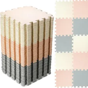60 PCS Kids Foam Puzzle Floor Mat Bulk - Solid Color Foam Play Mat with Borders Interlocking Multi Use Floor Rug for Children, 12 Inch(White, Cream, Gray)fidget toys