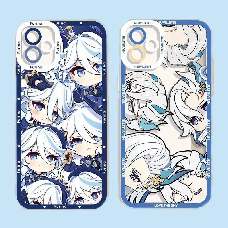 Genshin Impact Furina Neuvillette Case For iPhone 17 Pro MAX Air 16 15 14 13 12 11 Pro MAX Casing