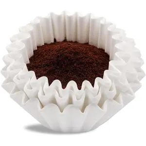 Coffee Filters 8-12 Cup, 7.875 inch x 3.25 inch, 100 Count Basket Coffee Filters, White Disposable 8 to 12 Cup Coffee Filter Paper
