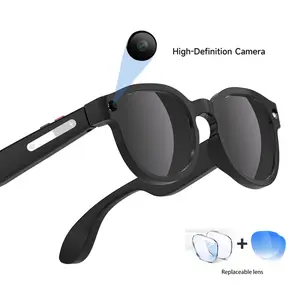 New Smart Glasses with Ai Image Recognition, Voice Assistant, Bluetooth-compatible Calling, Fashionable Design, Modern Tech Essential