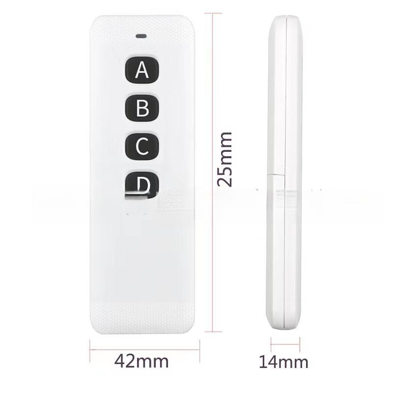 Multi-Function Wireless RF Remote Control - Compatible with Treadmills and Smart Home Devices