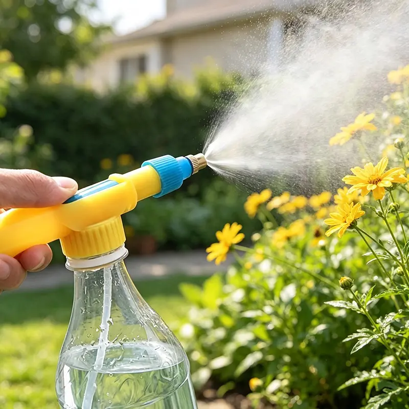 Handheld Beverage Bottle Sprayer, Adjustable Flower Watering Nozzle, Watering Can, Pressure Atomizing Nozzle, Gardening Tool Sprayer, Household Gardening Tool, Flower Watering Bottle, Special Nozzle for Alcohol Disinfection