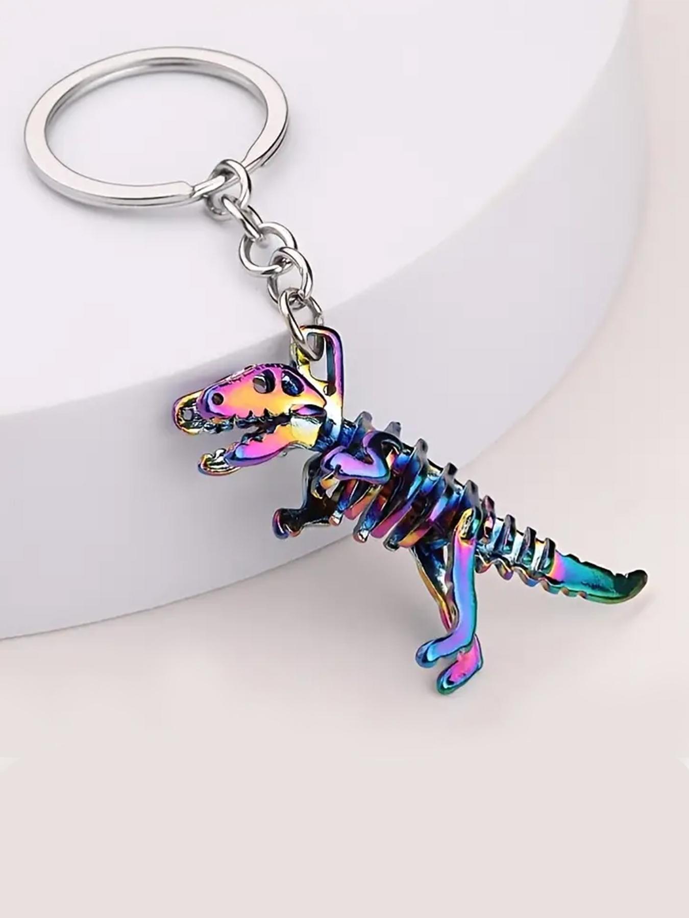 Cute Dinosaur Skull Design Keychain, 2024 Fashionable Creative New Novelty Keychain for Men & Women, Stylish Keychain, Trendy Accessories for Bag, Backpack & Car Key