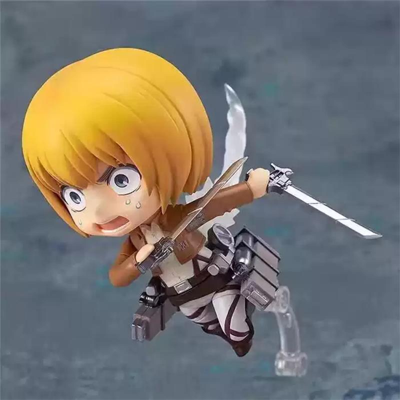 Attack on Titan Animation Comic Peripheral Toy Eren Mikasa Levi Hange Reiner Anime Action Movable Model Figures Collection NTR