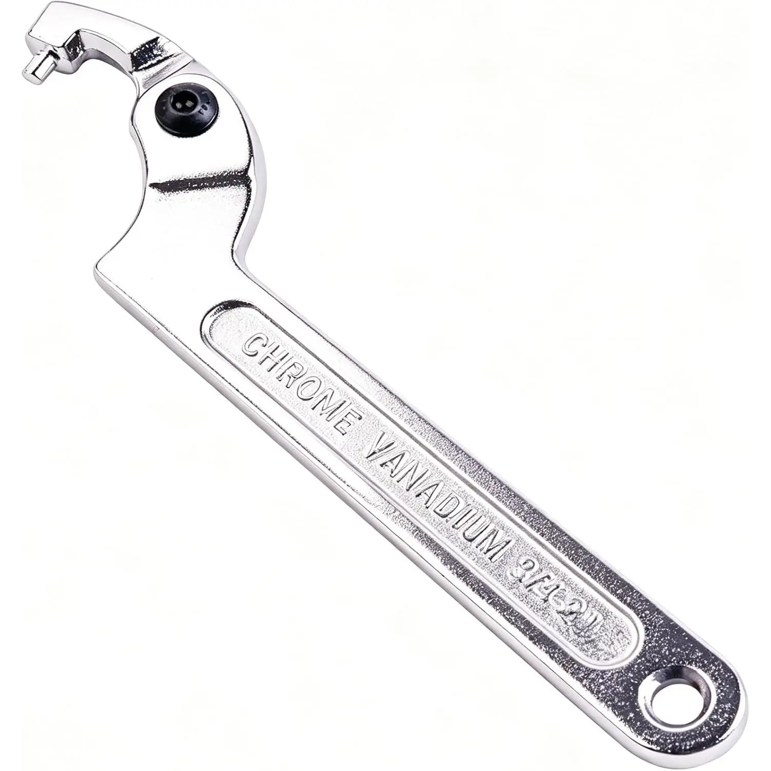 Chrome Vanadium C Pin Spanner Adjustable Hook Wrench, Round  19-51mm