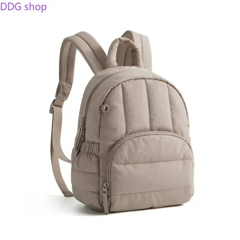 Women’s Quilted Mini Backpack Purse, Ultra Soft Silky Lightweight Multi‑Compartment Wallet Bag, Comfortable Multi‑Functional Daypack for Shopping Commute Outdoor Errands, Black & Brown Available
