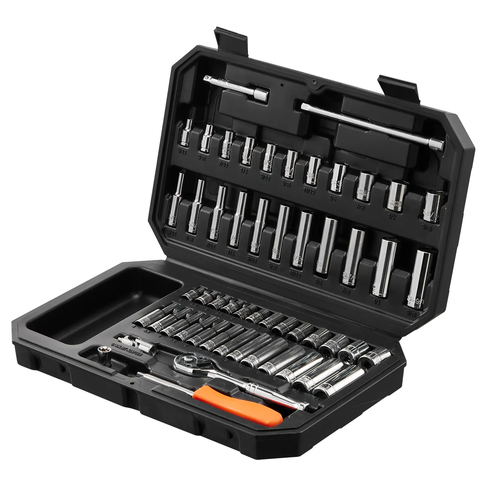 Socket Set, Point Socket Opening, CR-V, 40Cr Construction, Attachments for the Win, Diverse Components, Withstand 190 to 601 In-lb High Torque