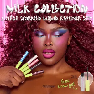 MILK COLLECTION - 5 PIECE SPARKLED LIQUID EYELINER SET - MADE BY MITCHELL