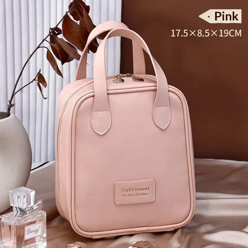 Simple PU Waterproof Makeup Bag, Ideal for Eyebrow Pencils & Eye Shadows, Perfect Gift for Women, Students, Travel Essentials