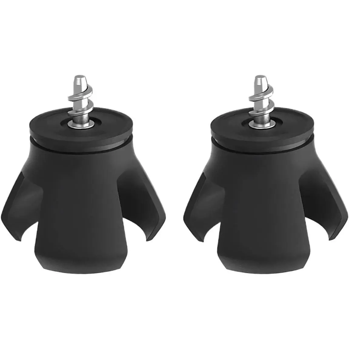 Professional Golf Ball Retriever Pick Up, 2PCS Golf Ball Grabber for End of Putter, 3-Prong Suction Cup Ball Picker for Quick Installation