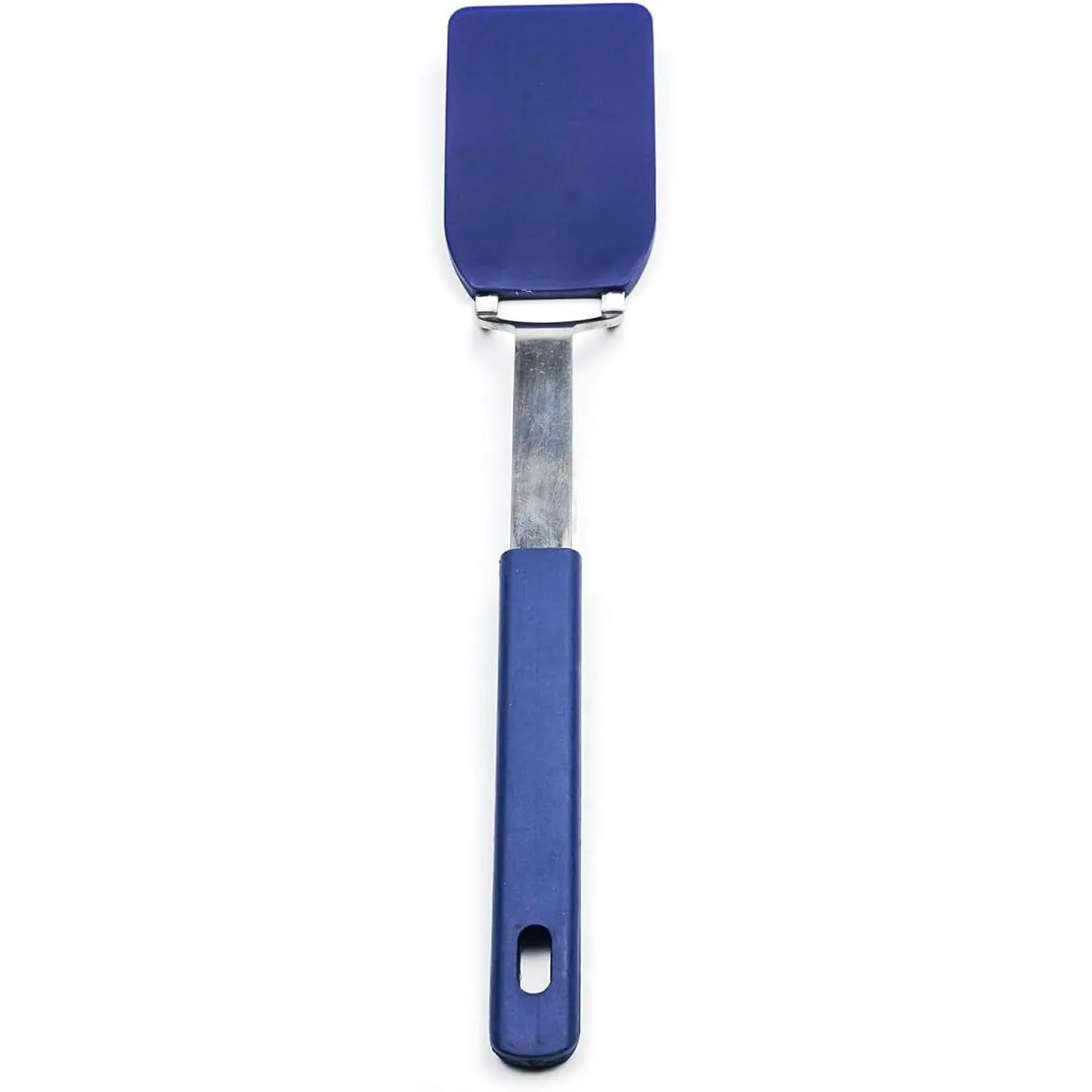 Kitchen Tool Collection Flexible Nylon Spatula, Stainless Steel Handle, 10.75x2", Blue