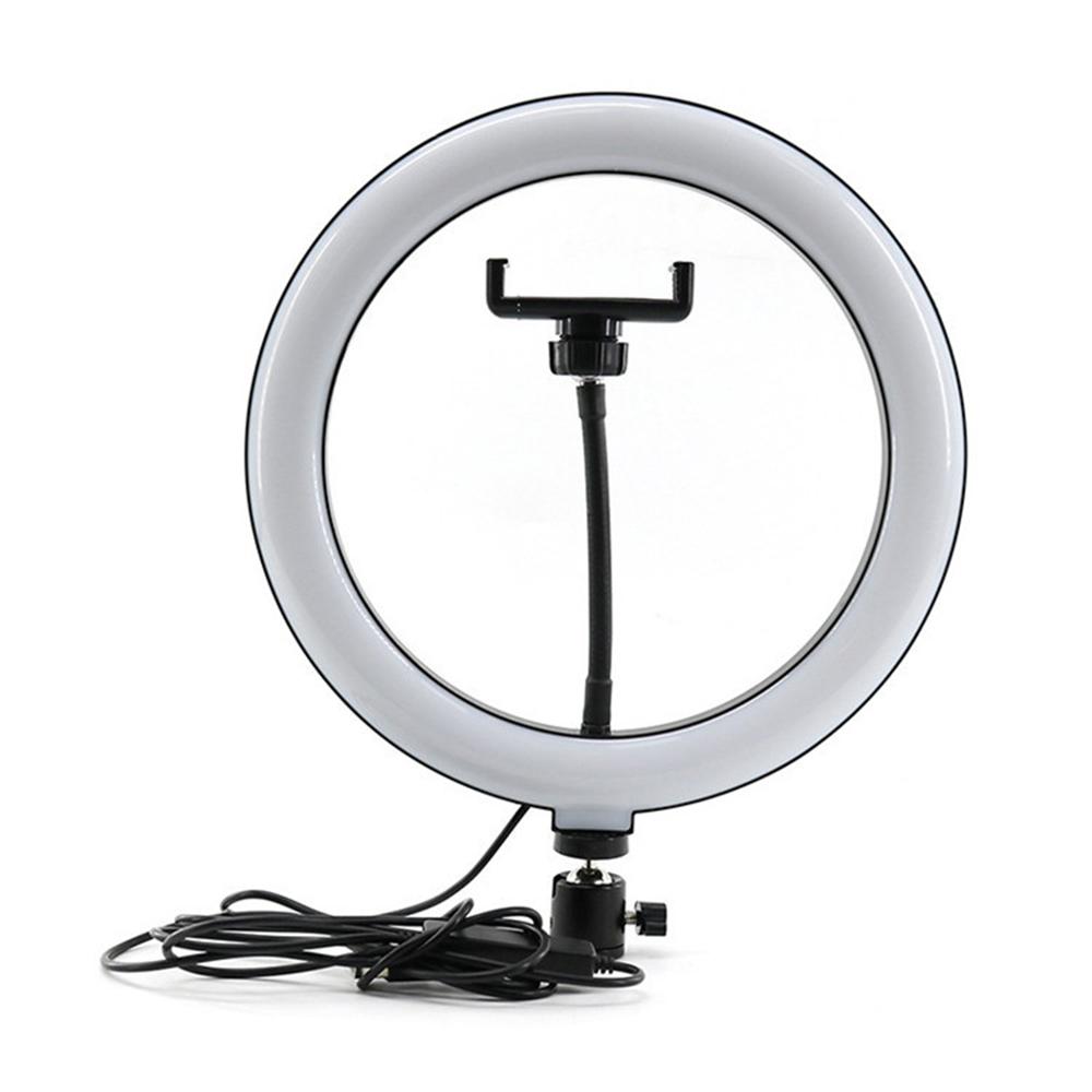 Selfie Ring Light with Tripod Stand, LED Selfie Fill Light with 360° Rotation and 5 Lighting Modes, Selfie Light with Phone Holder for Live Stream/YouTube Videos/Make up/Photography, Selfie Accessories