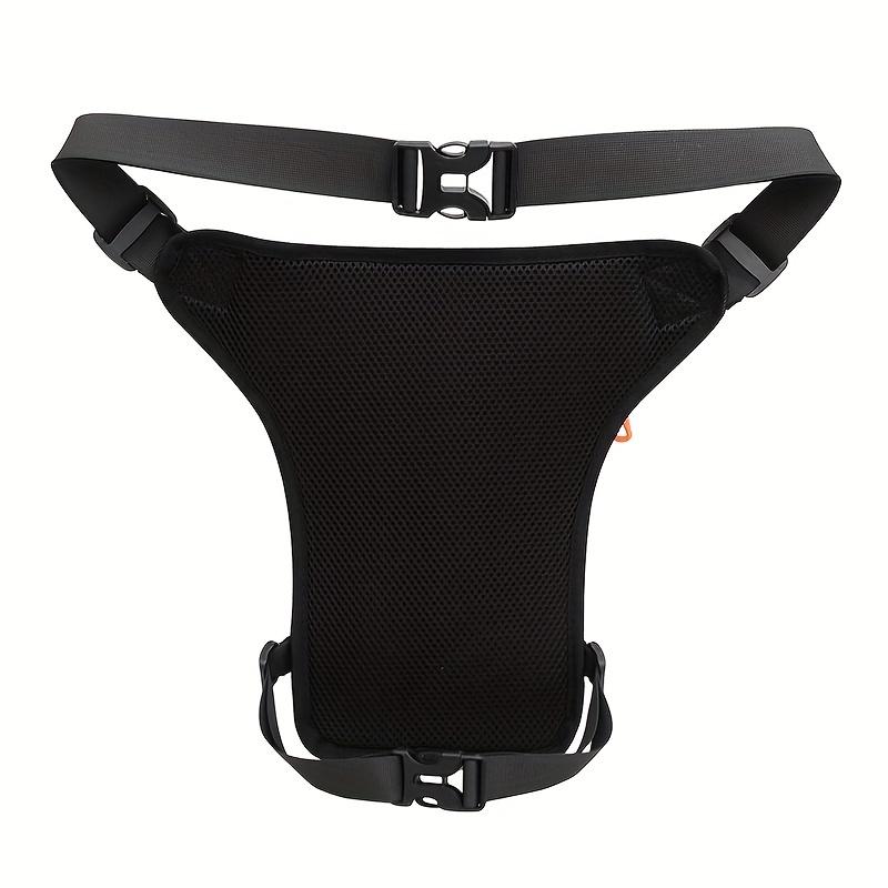 Men's Multi-Functional Zipper Fanny Pack, Adjustable Motorcycle Leg Bag for Outdoor Cycling, Trendy Casual Waist Crossbody Pack with Multi Pockets, Versatile Drop Leg Pouch for Delivery and Sports