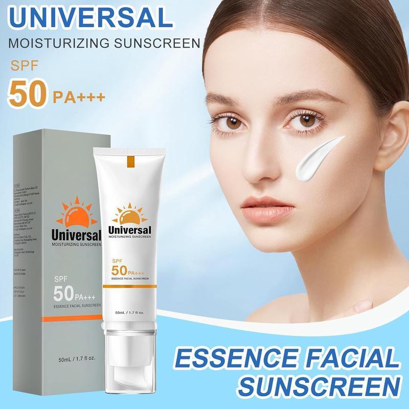 2pcs Sunscreen To Prevent Sunburn Andtanning,Universal Tinted Face MoisturizerSunscreen,SPF 50 PA+++,Water Resistant AndNon-Greasy,For All Type Skin Facial Skincare