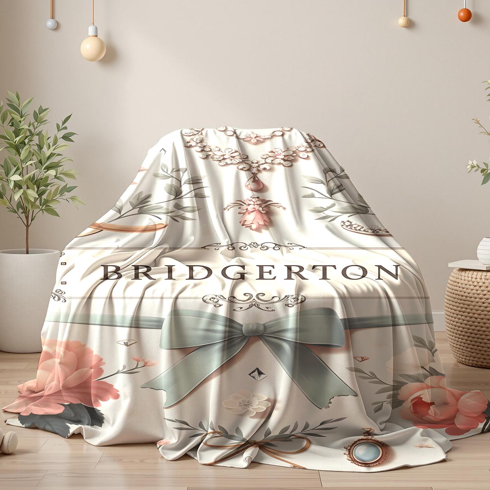 Bridgerton Grandeur Flannel Blanket Soft Lightweight Elegant Home Decor Immersive Binge Watching Exquisite Jewelry Floral Design Cozy Warmth for Bed Sofa Living Room Bridgerton Grandeur Flannel Blanket Soft Lightweight Elegant Home Decor Immersive Binge Watching Exquisite Jewelry Floral Design Cozy Warmth for Bed Sofa Living Room