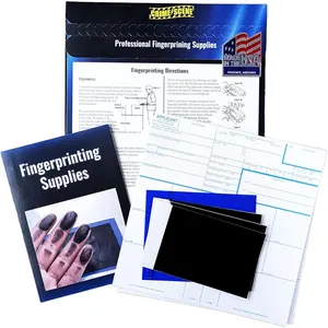 FD-258 Fingerprint Kit with 5 Cards, Ink and Clear User Instructions