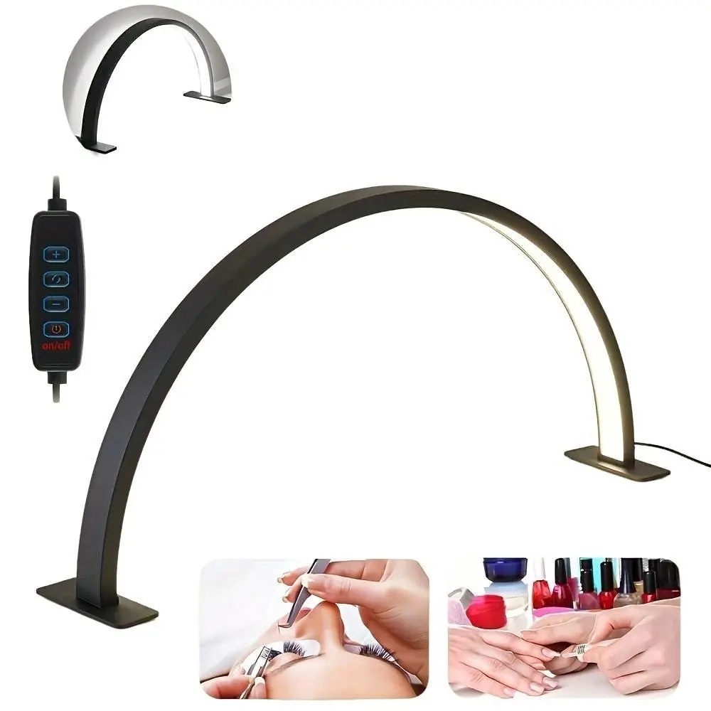 Workshop Table Lamp, LED Nail Art Light, Adjustable Brightness, Modern Design, Beauty Salon Lighting, Eye Protection Reading Lamp