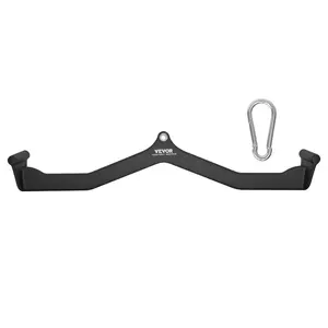 VEVOR LAT Pulldown Attachments, Cable Machine Rowing T - bar V - bar 7 Set, Tricep Pull Down Bar, Back Strength Training Rubber Coated Handle Grip, Bicep Curl Tricep Lat Pulldown Bar for Home Gym Fitness