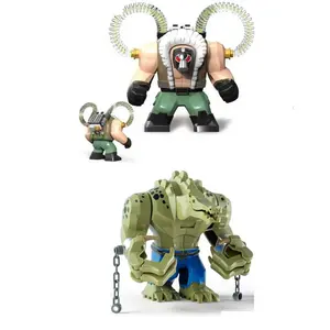 Big Size 10.5cm Killer Croc Tail Gator Crocodile Killer Model Building Blocks Enlighten Action Figures Bricks Toys For Children