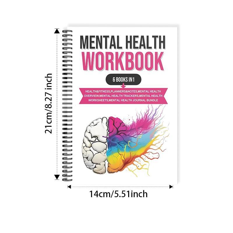 Mental Health Workbook, Mental Wellness, 1 Count Colorful Mindfulness Workbook, Managing Depression in Relationships, Addiction Recovery Strategies, Healing Complex PTSD