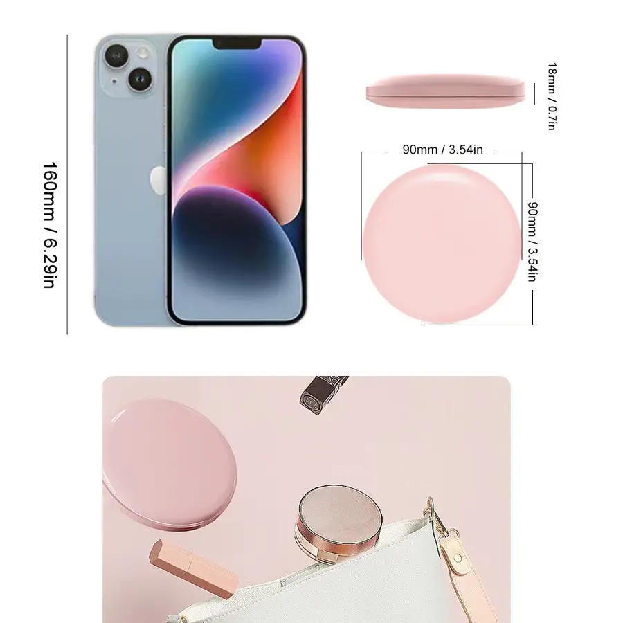 500 Elegant Makeup Mirror, Cosmetic Mirror, High Clarity Reapplication Mirror, Unique Design for Women, European and American Style, Perfect for Daily Use