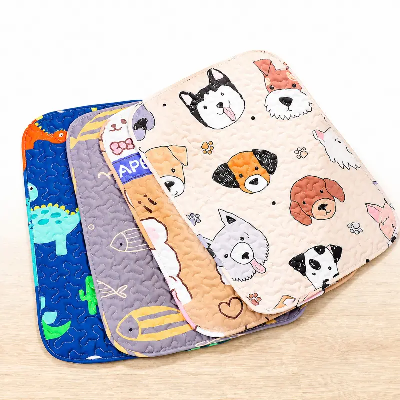 Waterproof Moisture Barrier All Season Pet Mat, Anti-Slip Washable Insulated Floor Pad, Joint Protection Chew Resistant Sleeping Mat for Small Medium Dogs Cats for Tile Hardwood Floor Crate Use