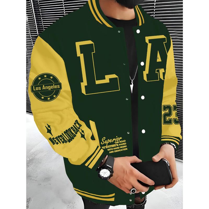 Men's Los Angeles Baseball Jacket - Red & Black with White Lettering, "SUPERIOR QUALITY" Embroidery, Lightweight & Warm Polyester Varsity Coat with Pockets, Hip Hop Rock Style Menswear Clothes Fitness Outdoor Sports Sunny Tops Gamis Casual Long Sleeve Men's Los Angeles Baseball Jacket - Red & Black with White Lettering, "SUPERIOR QUALITY" Embroidery, Lightweight & Warm Polyester Varsity Coat with Pockets, Hip Hop Rock Style Menswear Clothes Fitness Outdoor Sports Sunny Tops Gamis Casual Long Sleeve