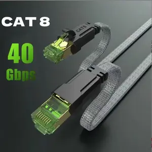 Cat8 Ethernet Cable, 40gbps High-Speed Transmission, 2000mhz Bandwidth, Ideal for Gaming Pcs, Gaming Ethernet Cable,Routers, Low Latency, Smooth Network Performance, Network Cord