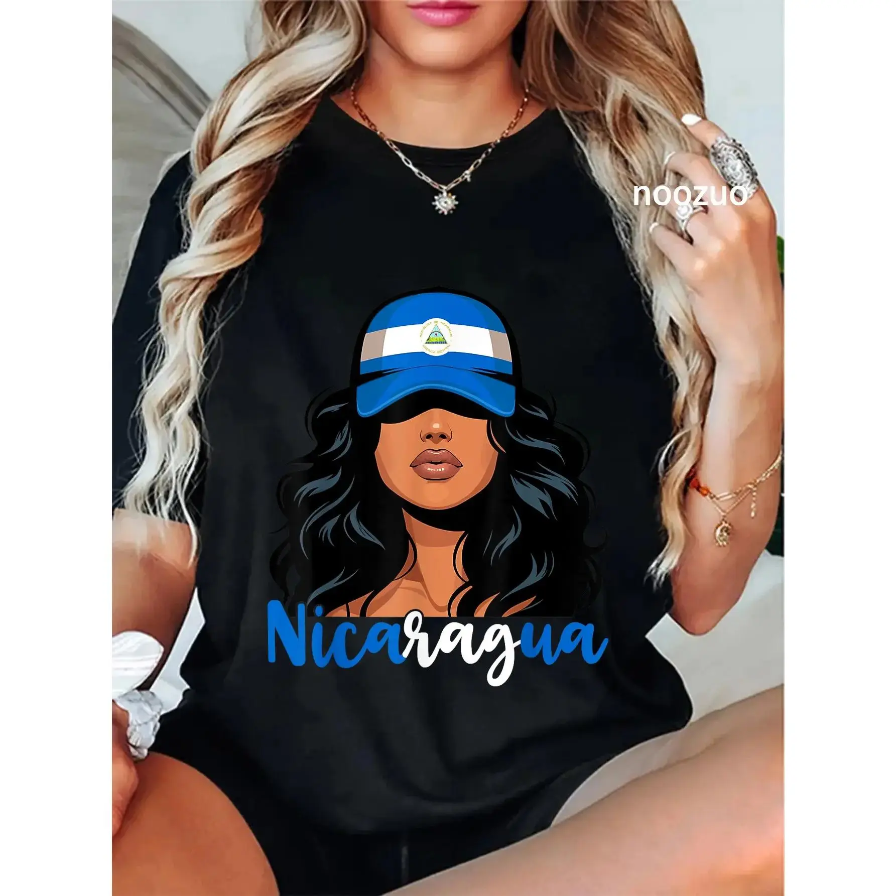 Nicaraguan Nicaragua Flag Proud Nicaragüense Women T-Shirt