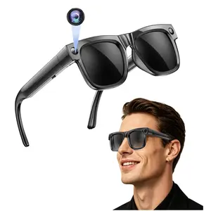 Smart Glasses, 4GB Built-in Memory, 8MP Camera Hands-free Recording, 290mAh Battery, AI Multi-Language Translation, Bluetooth Calling, HiFi Audio, Music Control, Multifunctional Smart Glasses