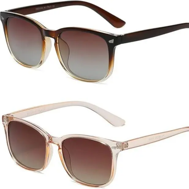 Women's Classic Oversized Retro Square Polarized Sunglasses - Semi-Rimless Polyamide Frame, HD UV400 Shield, HD Glare Control, Blue Light Blocking Lenses, Lightweight Allday Fit, for Driving, Everyday Wear, Stylish Fashion Accessory, Womens Sunglasses, Re