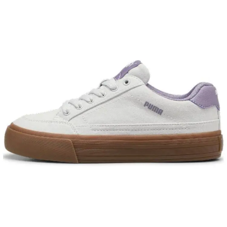 PUMA Court Classic Series Vulc Fabric Synthetic Leather Retro Fashion Casual Lightweight Low-Top Sneakers 395020-10