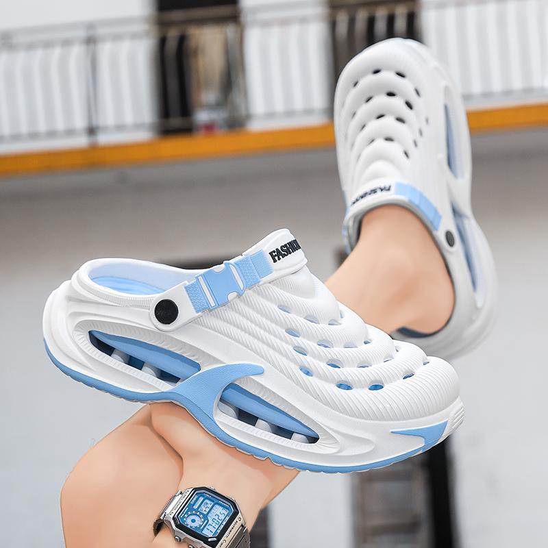 TikTok Made Me Buy It Viral Men's Clogs Streetwear Thick Sole Sandals Non-Slip Breathable Outdoor Beach Shoes Lightweight Comfort Slides Summer Essentials Gift for Him Cyberpunk Design Quick Drying Garden Shoes TikTok Made Me Buy It Viral Men's Clogs Streetwear Thick Sole Sandals Non-Slip Breathable Outdoor Beach Shoes Lightweight Comfort Slides Summer Essentials Gift for Him Cyberpunk Design Quick Drying Garden Shoes
