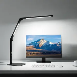 LED Desk Lamp for  Office with Base, Dimmable Eye Care Architect Desk Light, Adjustable Swing Arm -Light Lighting for   Work Desk Light, Reading, Study & Workbench
