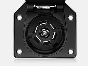 Nilight 8FT 7-Way Trailer Plug Socket Extension Cable Durable Connection Protection Cover