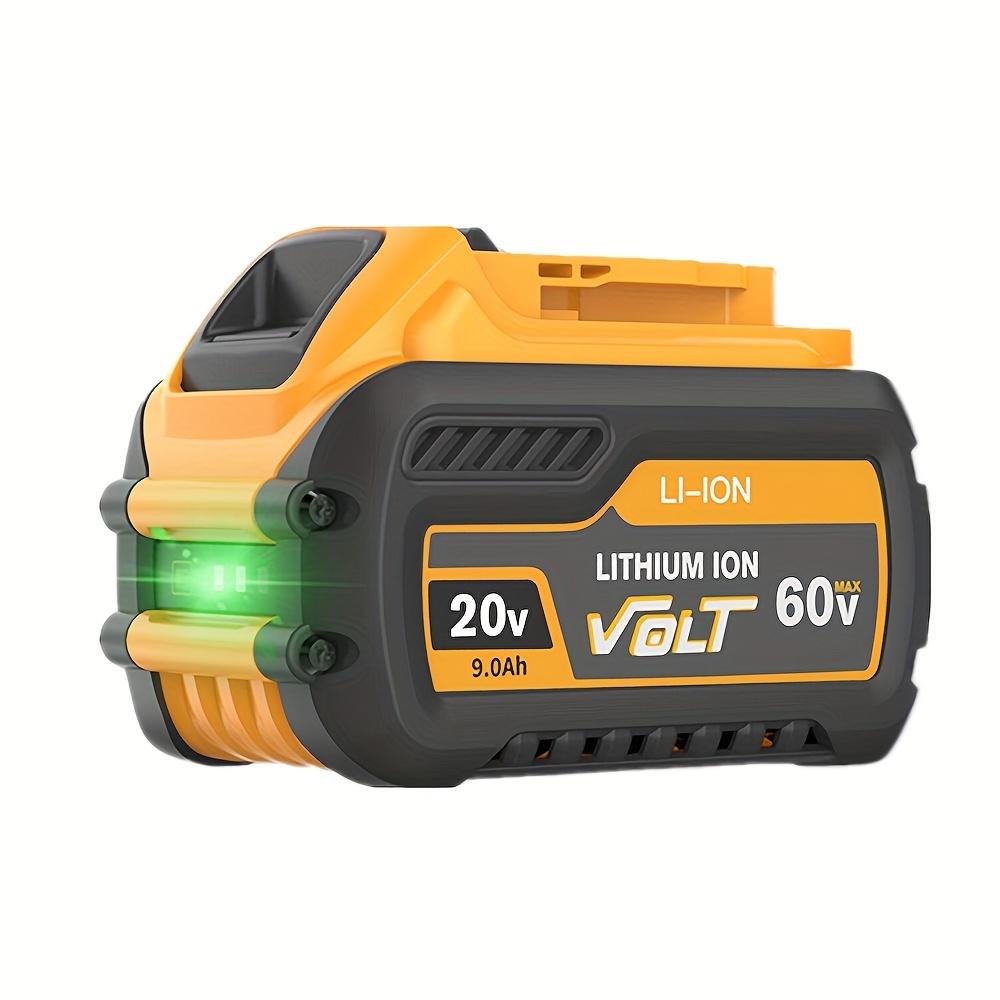 9000mAh For DEWALT FLEXVOLT 20V/60V MAX Lithium Ion Battery 9.0Ah DCB609 DCB606 DCB612 Compatible With DCB208 Fit 20V/60V MAX Cordless Power Tools